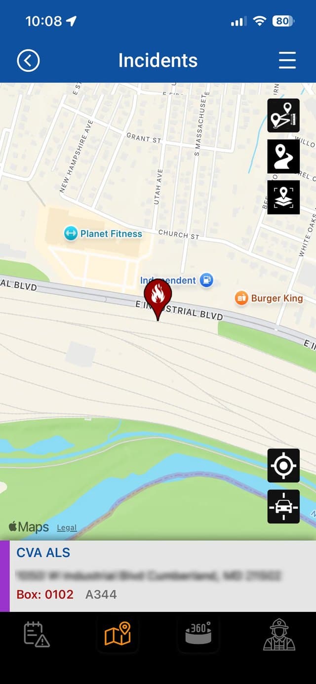 Chief 360 incident map