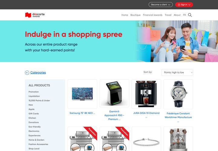 Branded rewards boutique