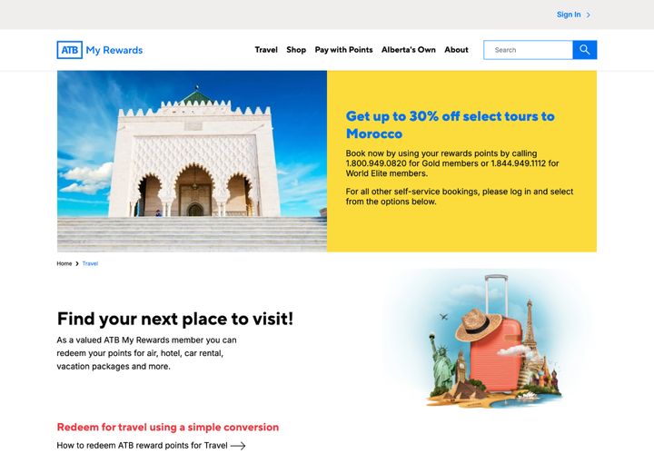 Travel redemption